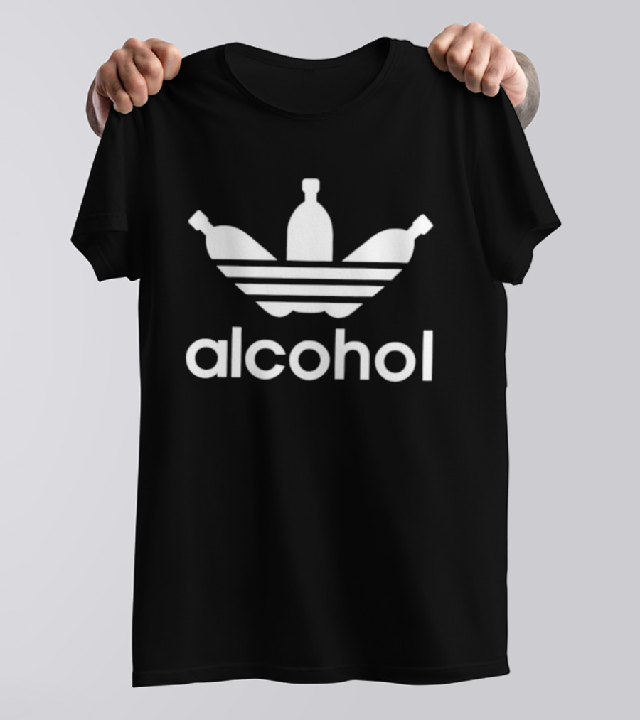 Alcohol Drinking Parody Bottles And Stripes T-Shirt