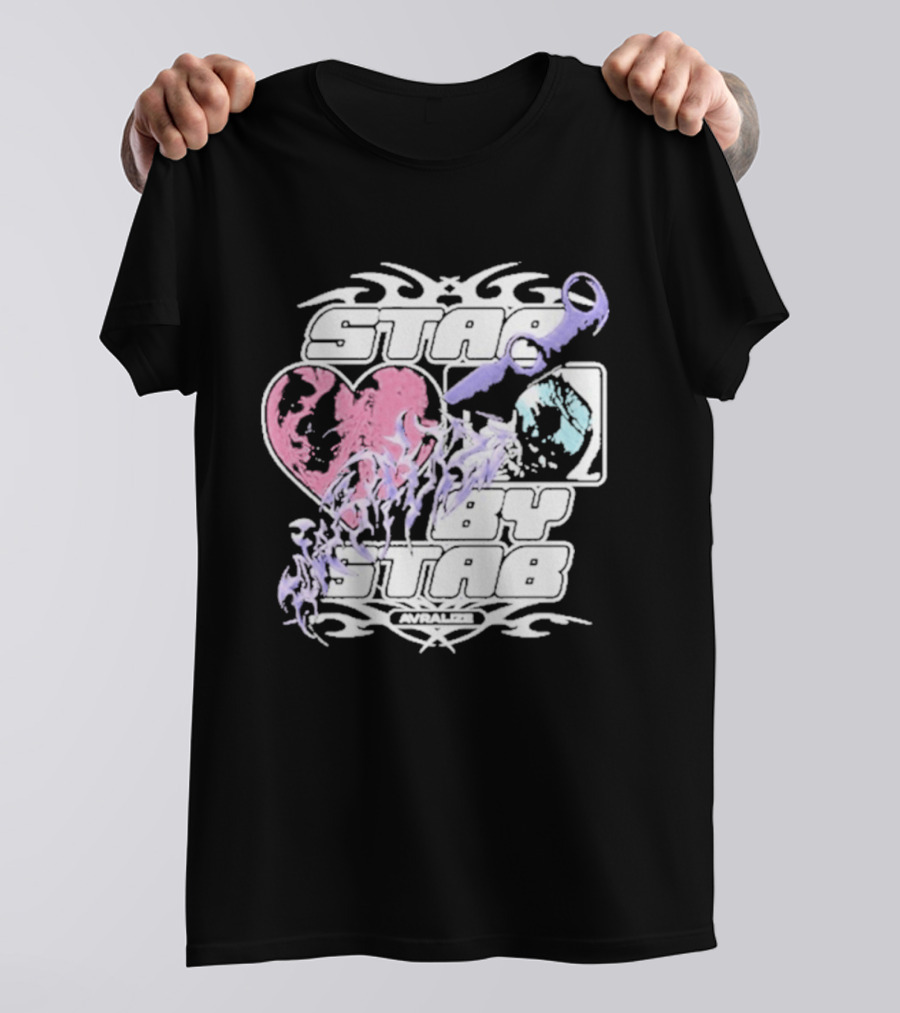 Avralize Stab By Stab Heart And Wrench T-Shirt