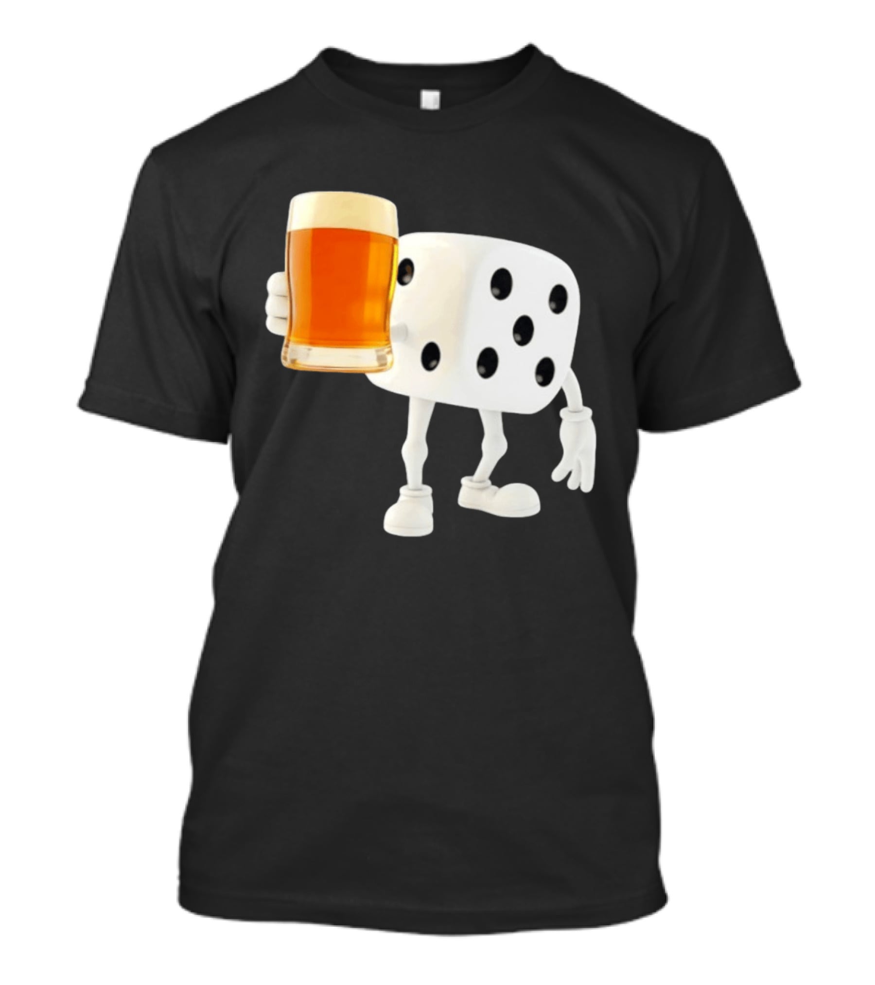 Dice Holding Beer Meme T-Shirt