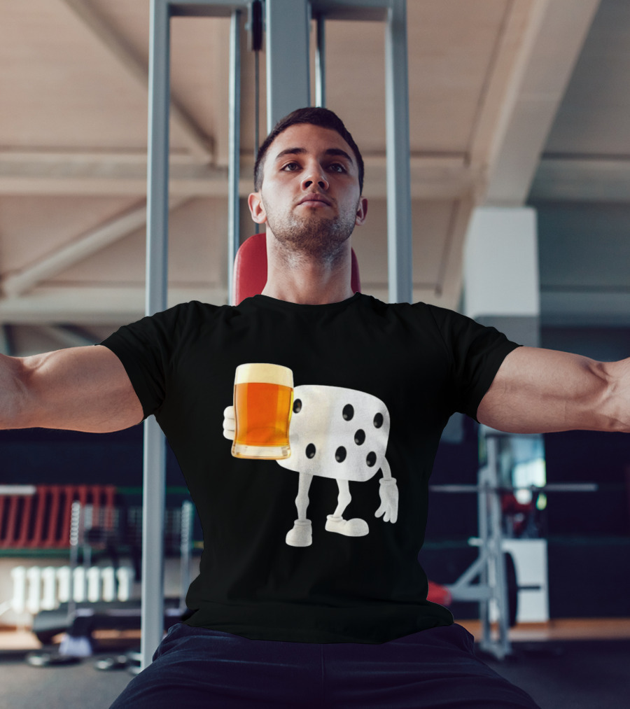 Dice Holding Beer Meme T-Shirt