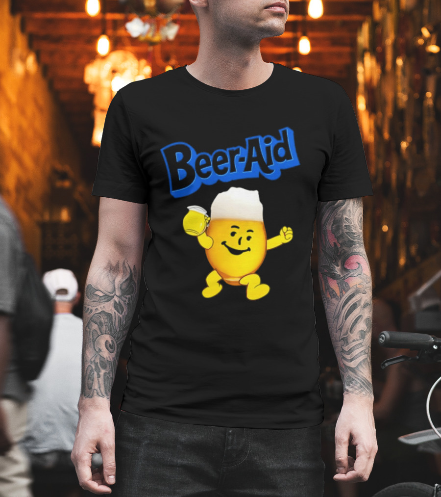 Beer Aid Kool Aid Beer Alcohol Party Humor T-Shirt