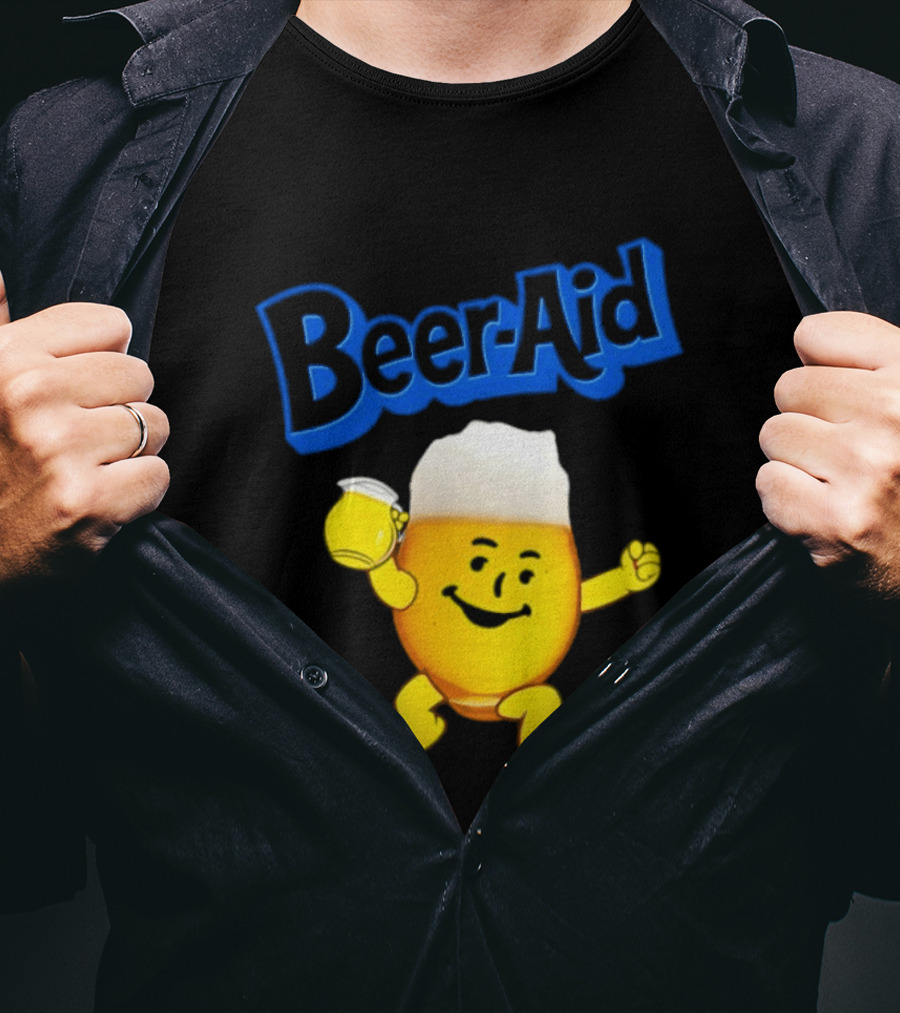 Beer Aid Kool Aid Beer Alcohol Party Humor T-Shirt