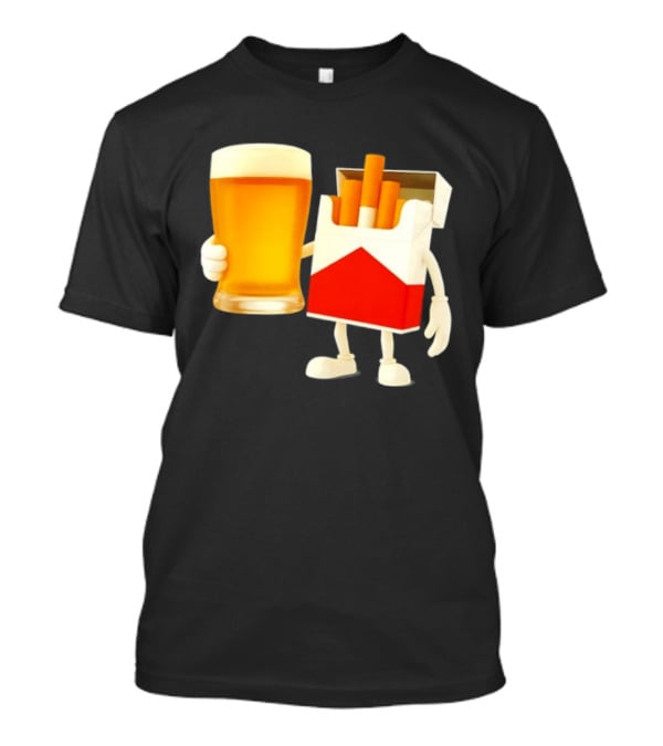 Beer And Marlboro Cigarettes Friendship Meme T-Shirt