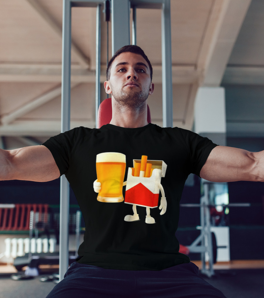 Beer And Marlboro Cigarettes Friendship Meme T-Shirt