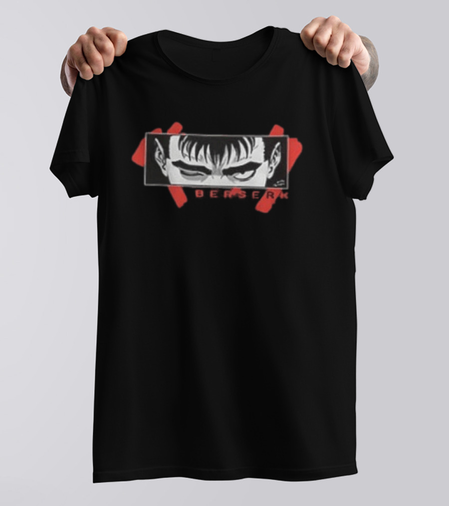 Berserk Manga 2026 Collage Guts Iconic Glare Two Sided T-Shirt