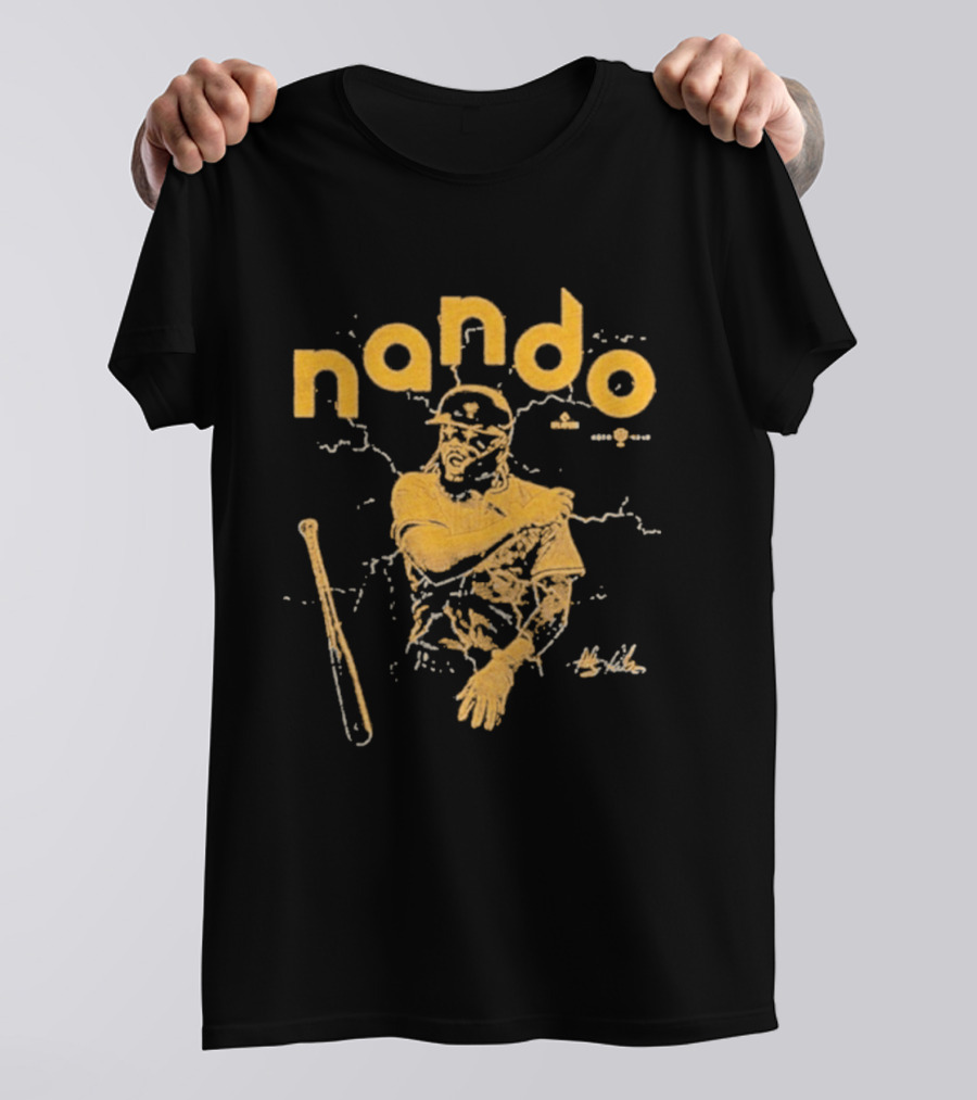 Nando Fernando Tatís Jr. San Diego Padres Baseball Player With Bat T-Shirt