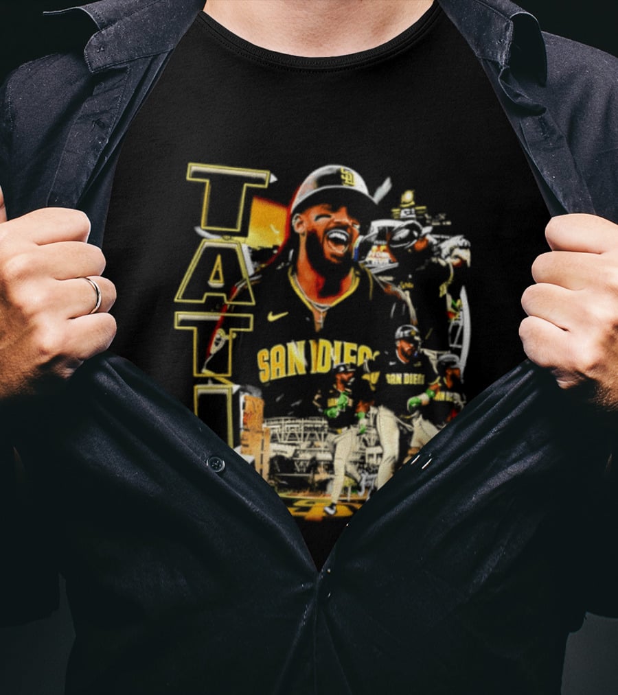 San Diego Padres Tatis Jr. 2026 MLB Collage T-Shirt