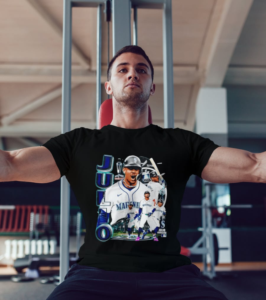 Julio Rodriguez Seattle Mariners MLB 2026 Collage Mariners Baseball Player T-Shirt