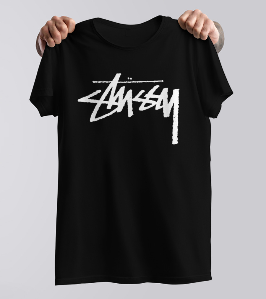 Stussy Yin Yang Pigment Dyed Retro Style Streetwear T-Shirt