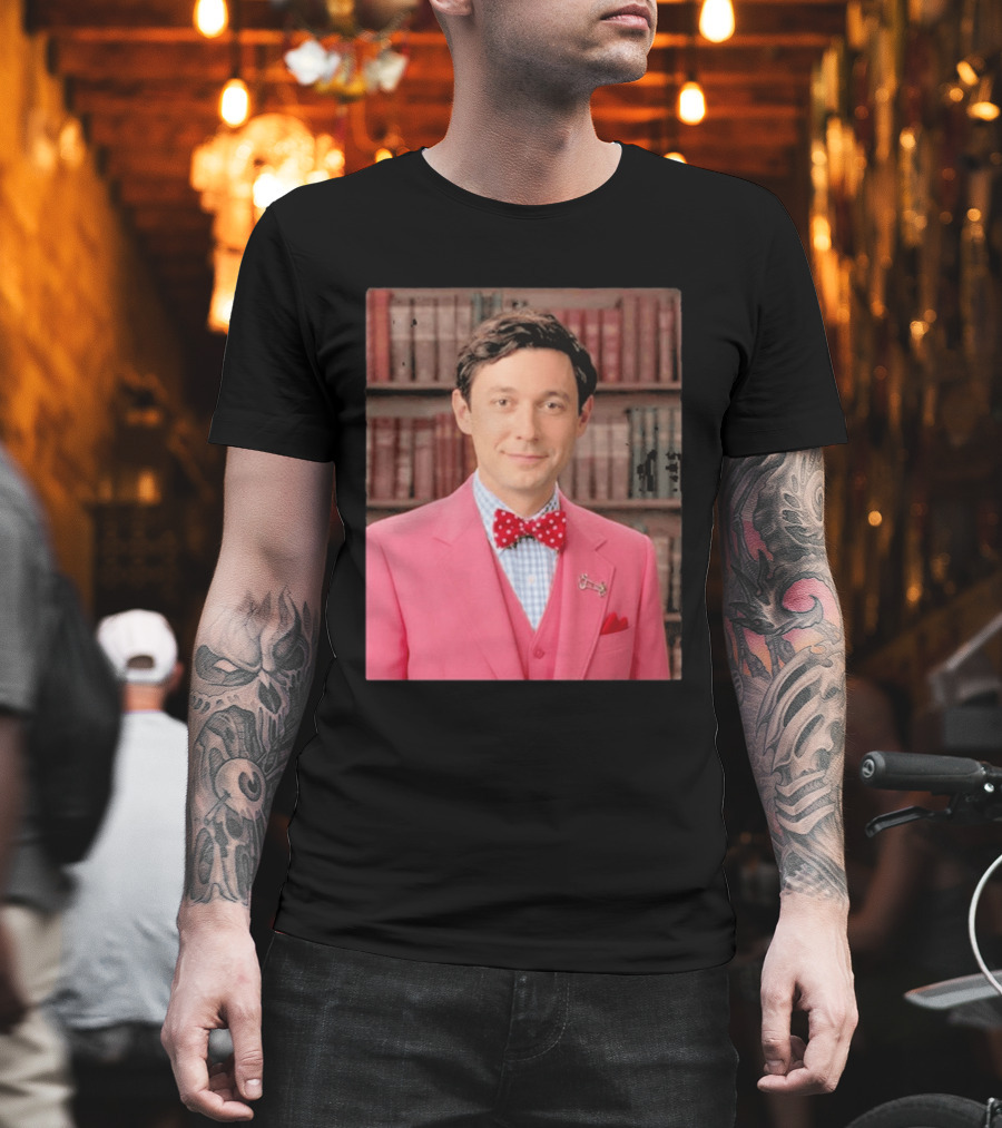 Pinky Herman Jon Ossoff Bow Tie Suit T-Shirt
