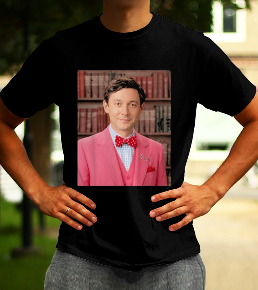 Pinky Herman Jon Ossoff Bow Tie Suit T-Shirt