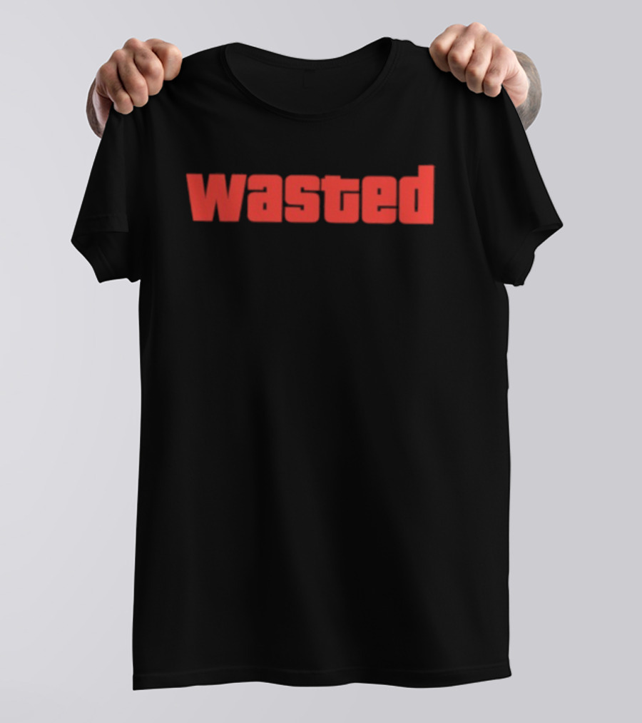 Wasted Grand Theft Auto GTA Video Game T-Shirt