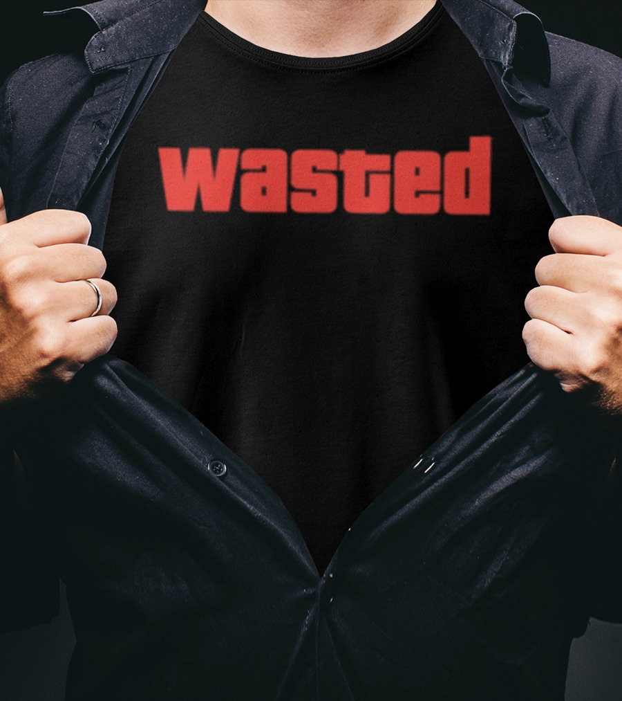 Wasted Grand Theft Auto GTA Video Game T-Shirt