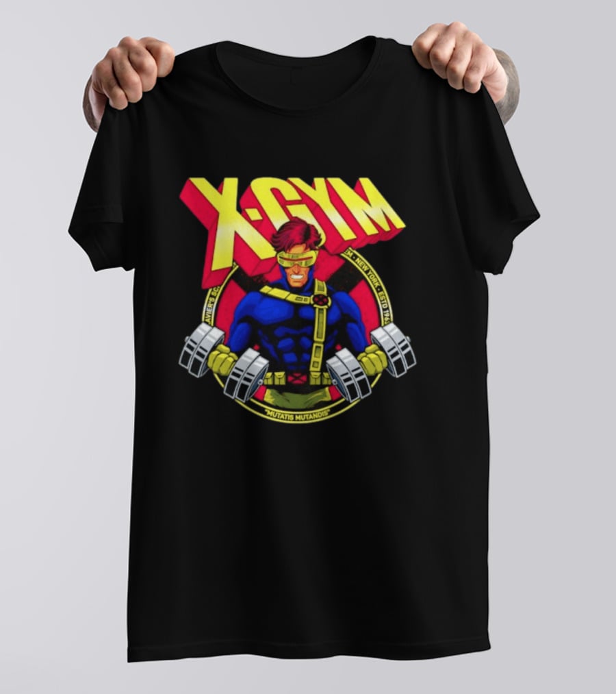 X Gym Cyclops Xavier's School New York Mutatis Mutandis Estd 1963 T-Shirt