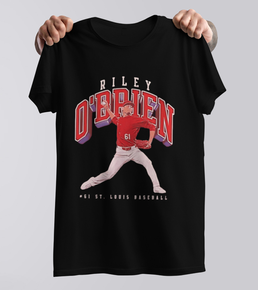 Riley O'Brien 61 Baseball 2026 St. Louis Collegiate T-Shirt