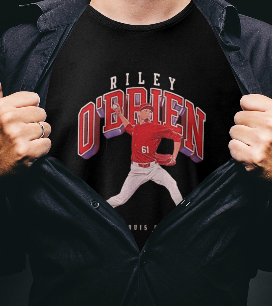 Riley O'Brien 61 Baseball 2026 St. Louis Collegiate T-Shirt