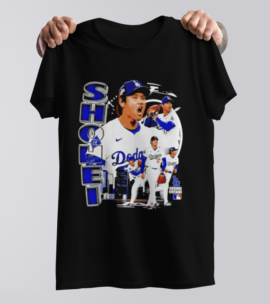 Shohei Ohtani Los Angeles Dodgers MLB 2026 Dodgers Collage T-Shirt