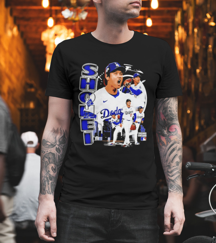 Shohei Ohtani Los Angeles Dodgers MLB 2026 Dodgers Collage T-Shirt