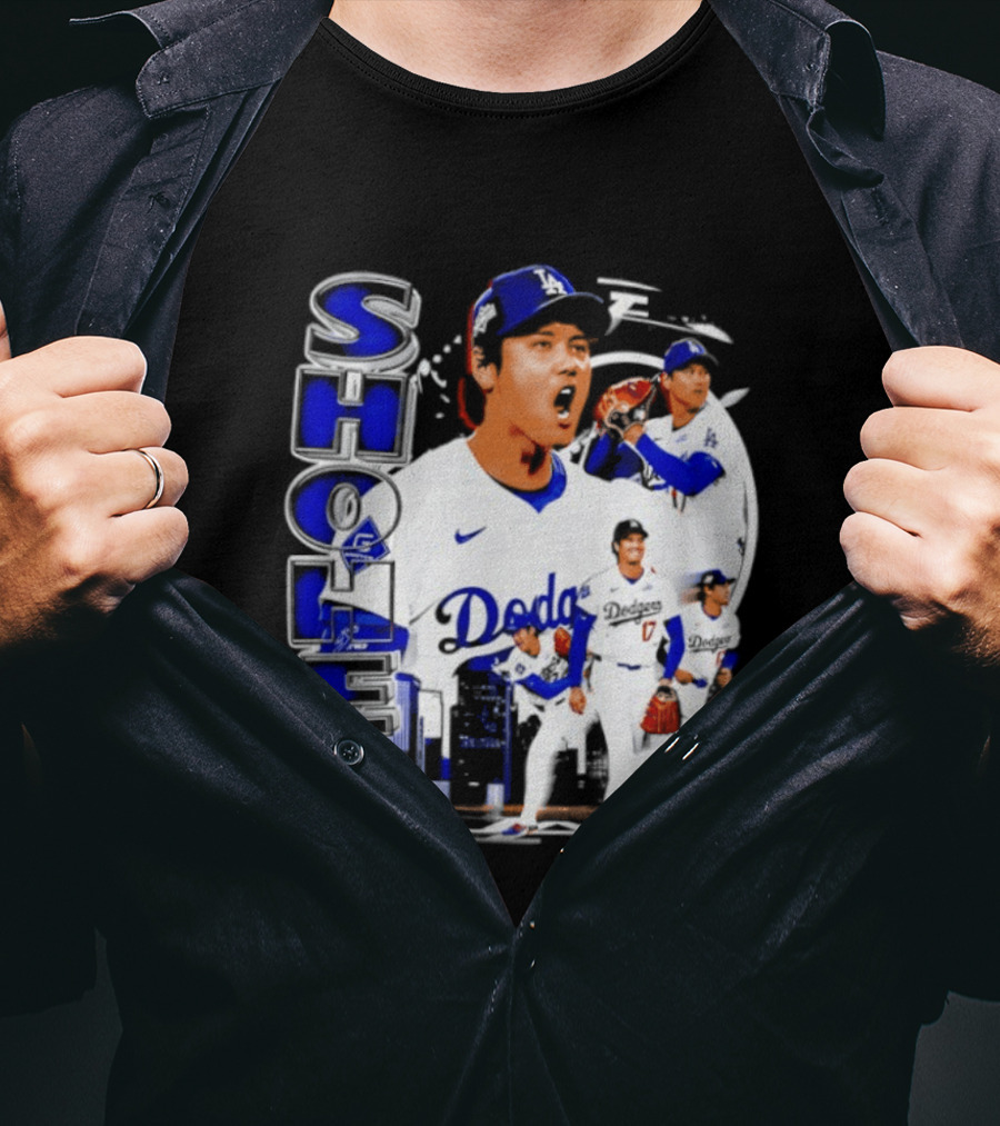 Shohei Ohtani Los Angeles Dodgers MLB 2026 Dodgers Collage T-Shirt