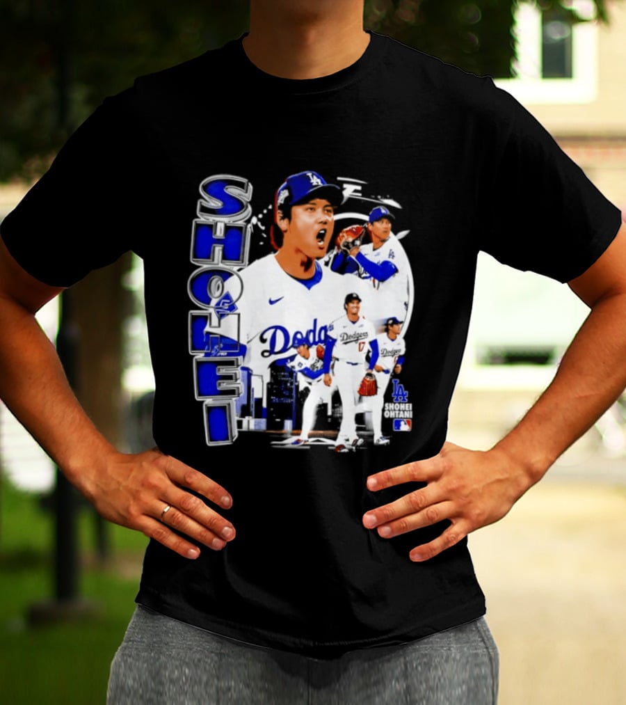 Shohei Ohtani Los Angeles Dodgers MLB 2026 Dodgers Collage T-Shirt