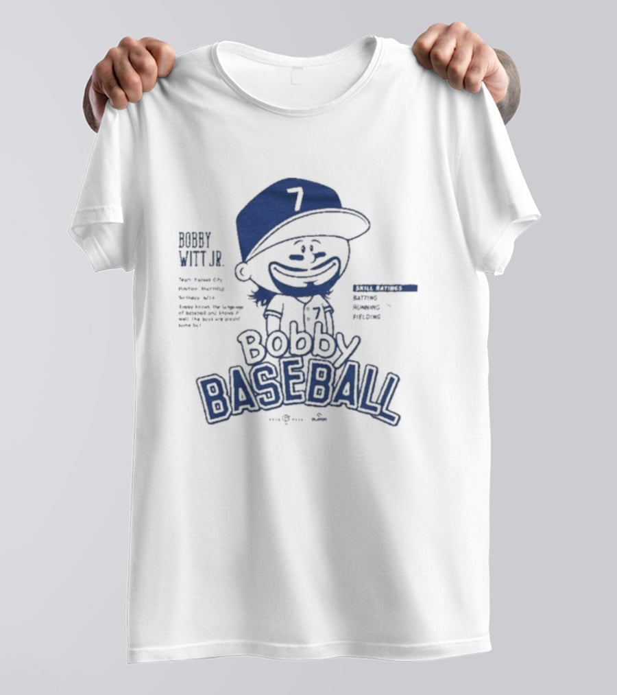 Bobby Witt Jr Bobby Baseball Cartoon T-Shirt