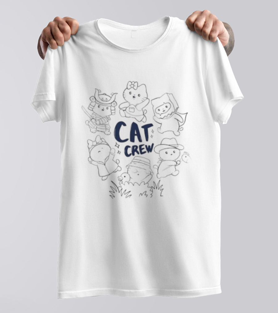 Cat Crew Cute Kittens Playing Together T-Shirt