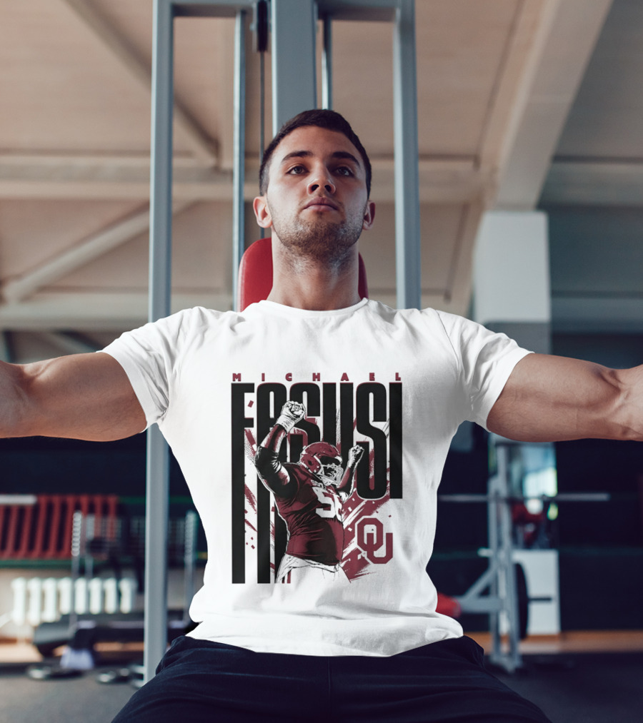 Michael Fasusi Oklahoma Sooners Football NCAA Player OU T-Shirt