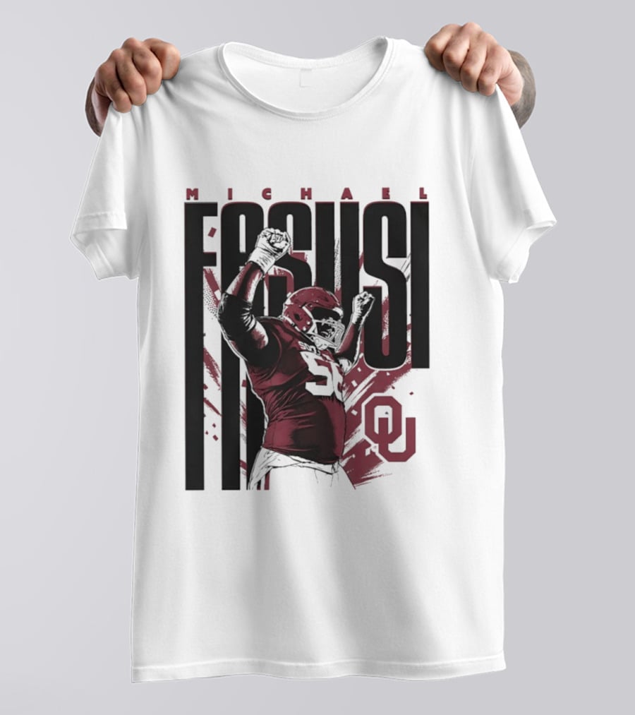 Michael Fasusi Oklahoma Sooners Football NCAA Player OU T-Shirt