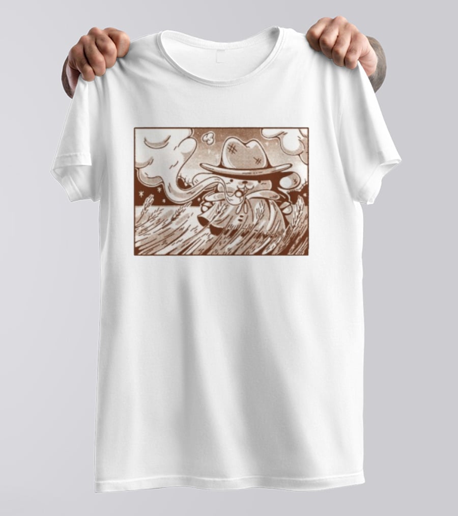 Pompompurin Detective Adventure In Wheat Field Sanrio Scene T-Shirt