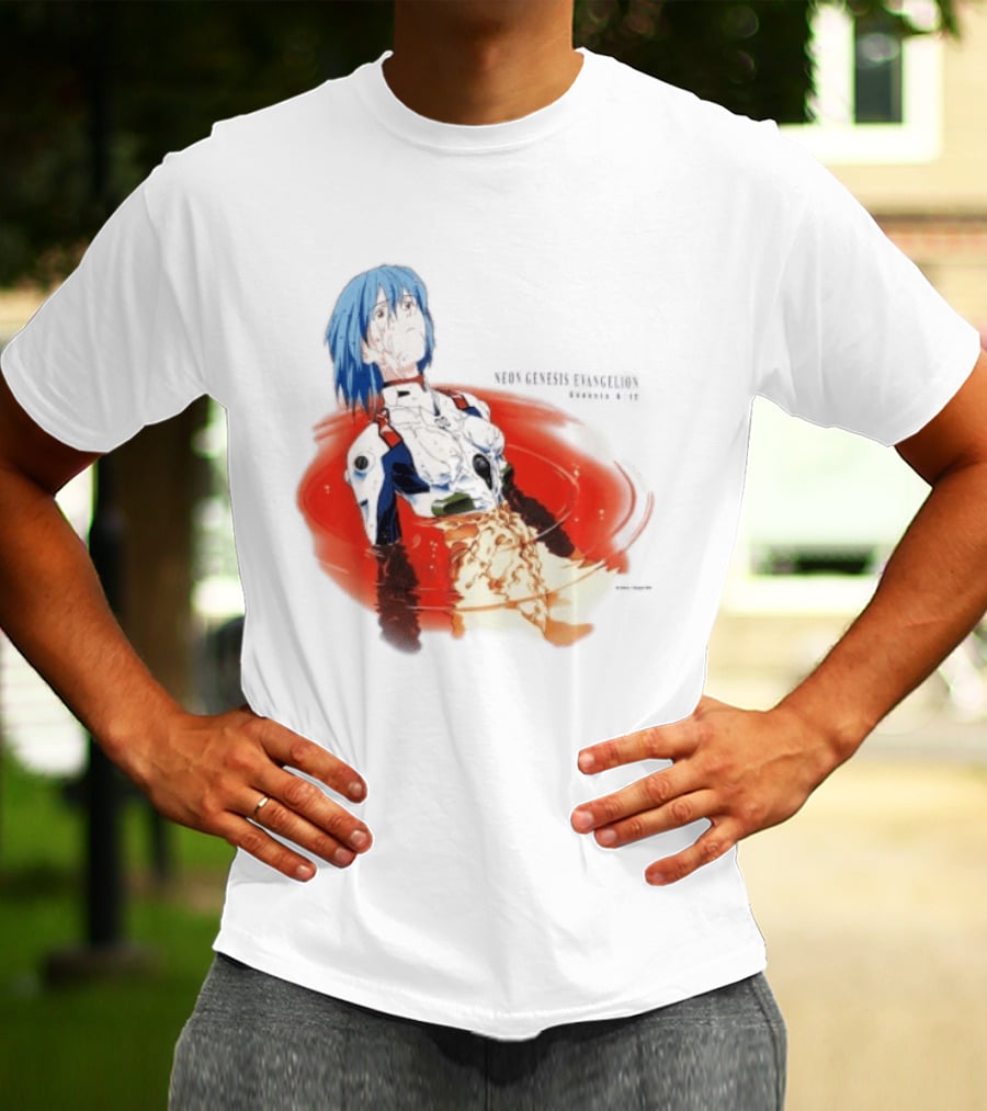 Rei Ayanami Neon Genesis Evangelion Genesis 0 12 Plugsuit Floating Red Liquid Scene T-Shirt