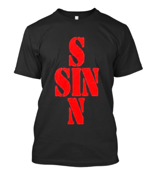 21 Savage NYC SINN Red Sin Cross T-Shirt
