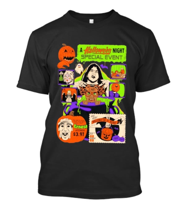 Halloween Special Event Ernest Latex Mask $3.97 Includes Free Gift Spooky Night T-Shirt