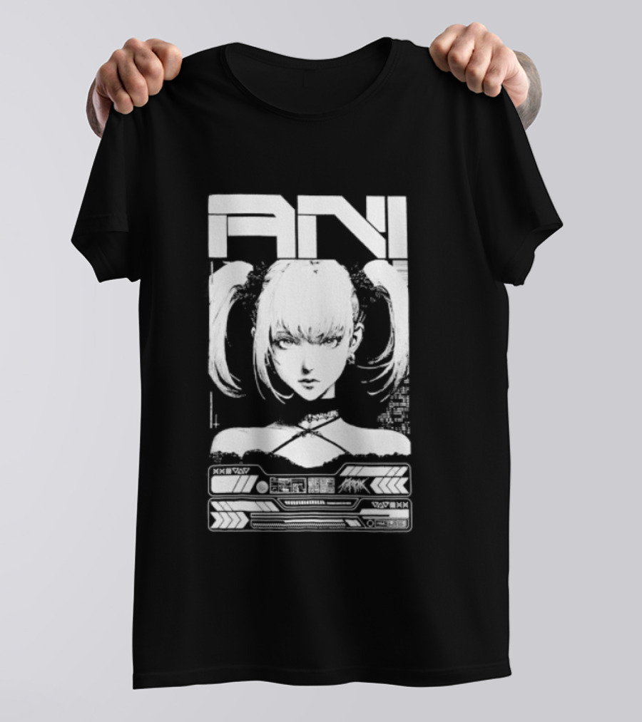 EN MANGA Anime Girl Cyberpunk Aesthetic Techwear T-Shirt