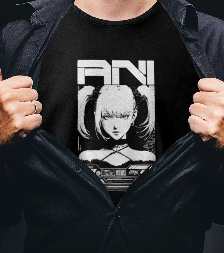 EN MANGA Anime Girl Cyberpunk Aesthetic Techwear T-Shirt