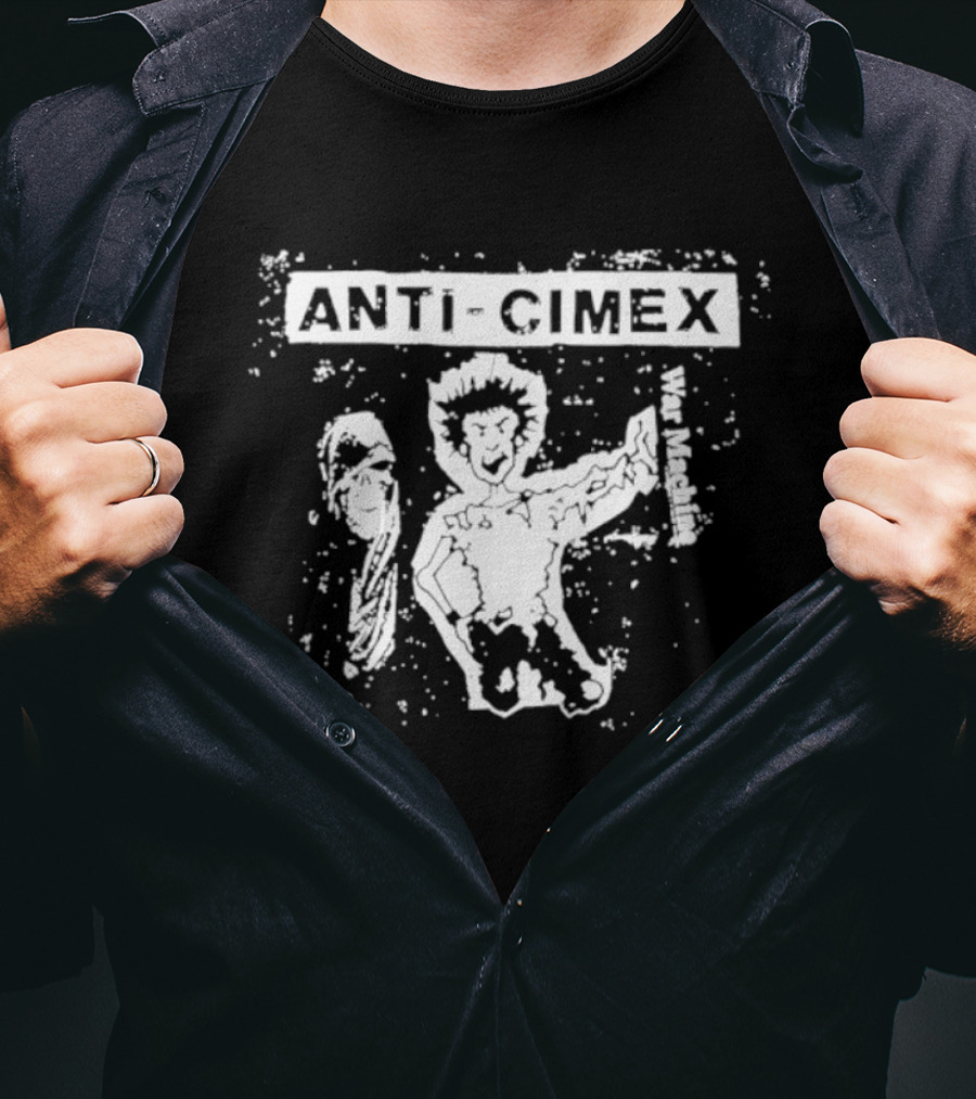 Anti Cimex War Machine Swedish Hardcore Punk T-Shirt