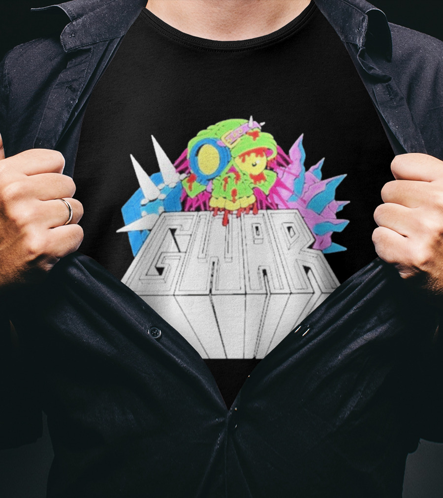 GWAR Rotting Skull Character Spiked Armor T-Shirt
