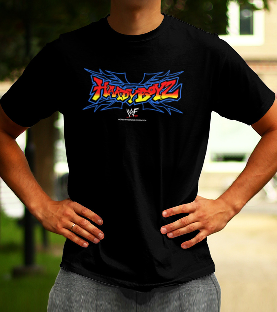 Hardy Boyz WWF Logo Come Get Some 2 Sided T-Shirt