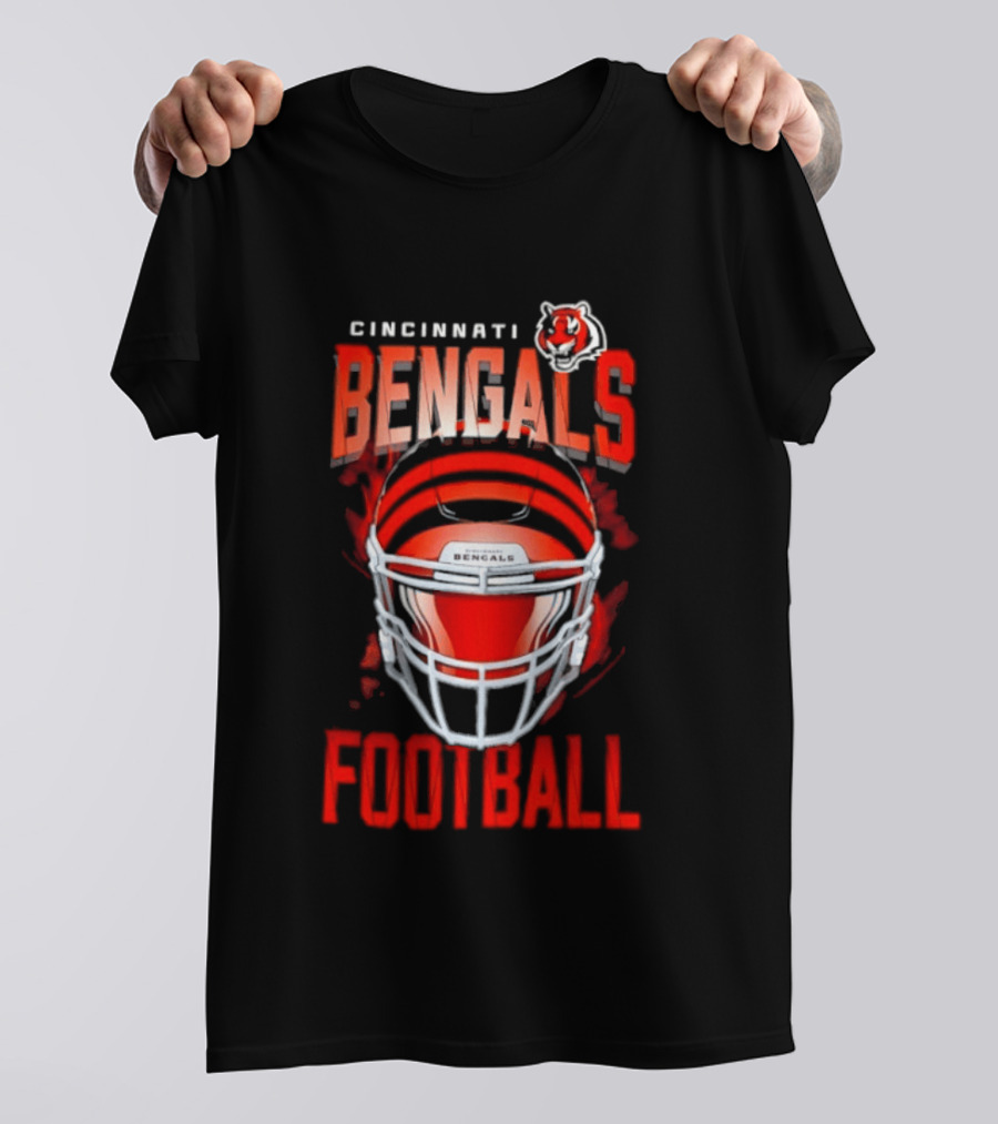 Cincinnati Bengals Football Helmet 2026 Season Bengals Tiger T-Shirt