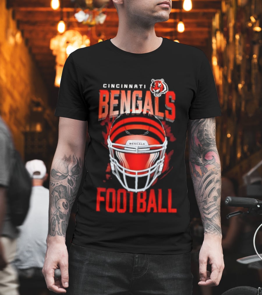 Cincinnati Bengals Football Helmet 2026 Season Bengals Tiger T-Shirt