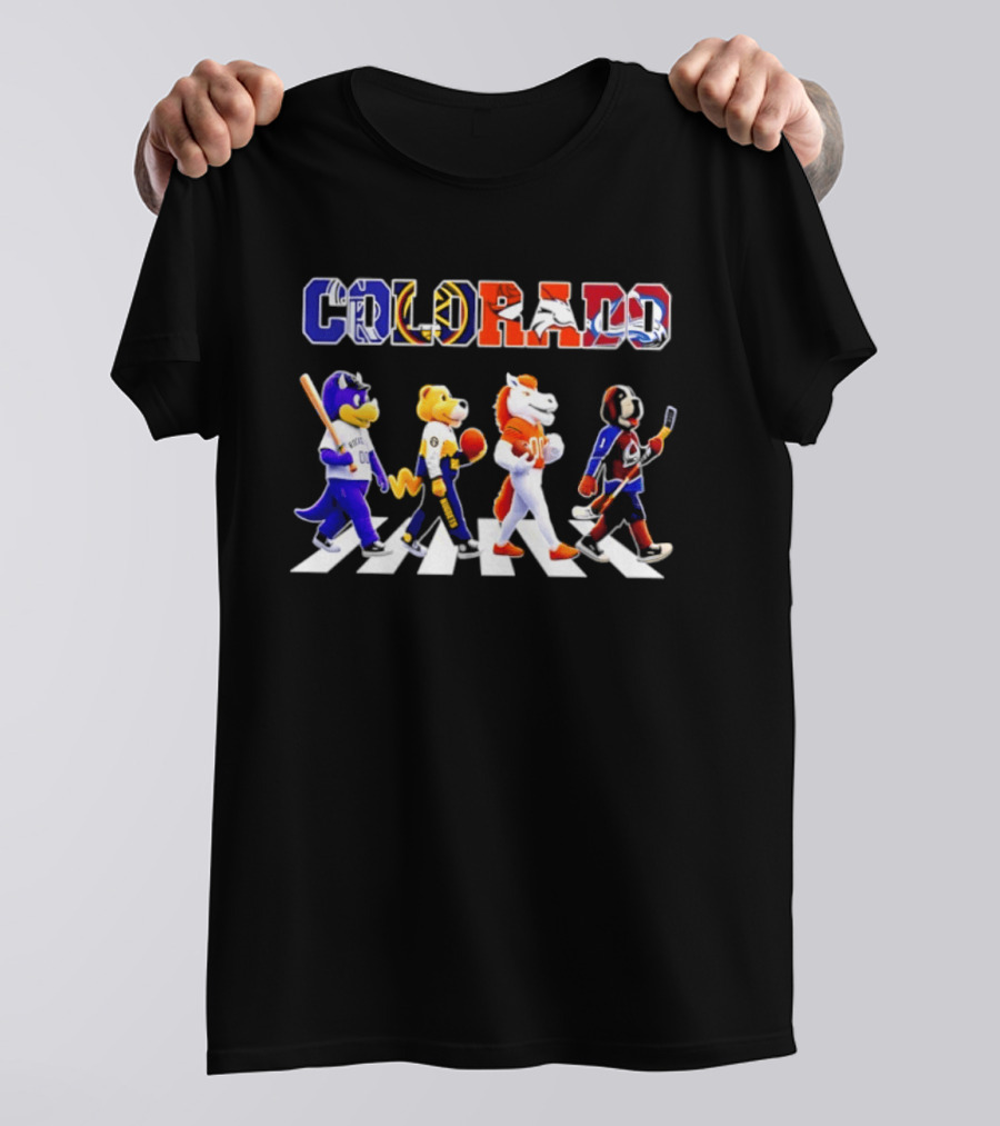 Colorado Mascots Abbey Road 2026 Sports Team Mashup T-Shirt