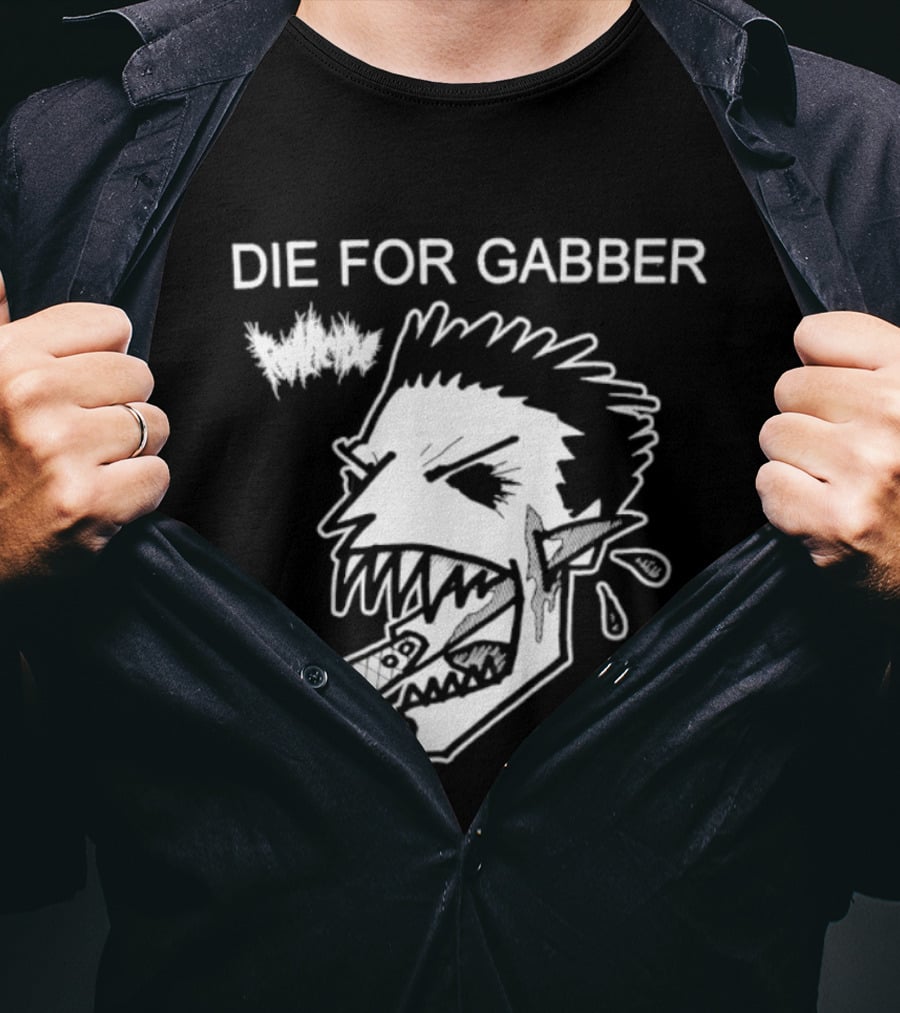 Die For Gabber Roticide Hardcore Music Skullhead T-Shirt