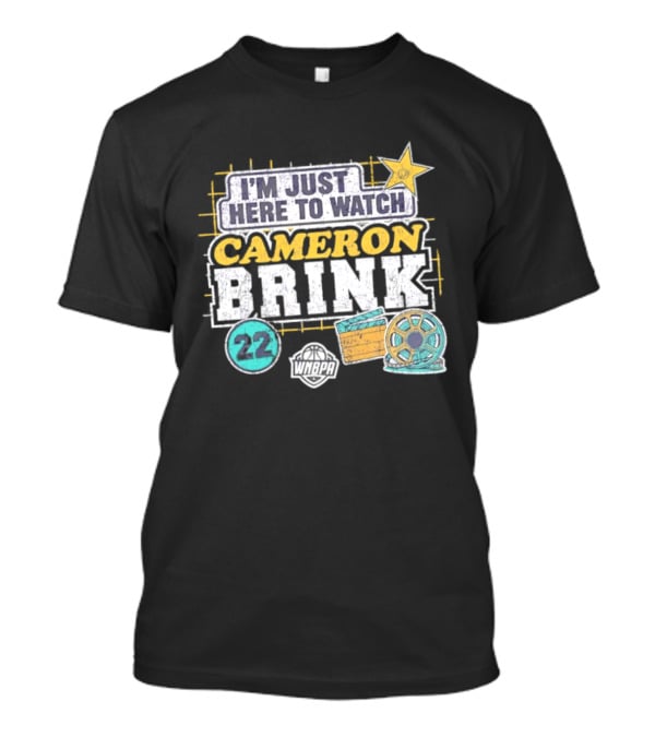 I'm Just Here To Cameron Brink 22 Los Angeles Sparks WNBA Movie Reel Basketball Star T-Shirt