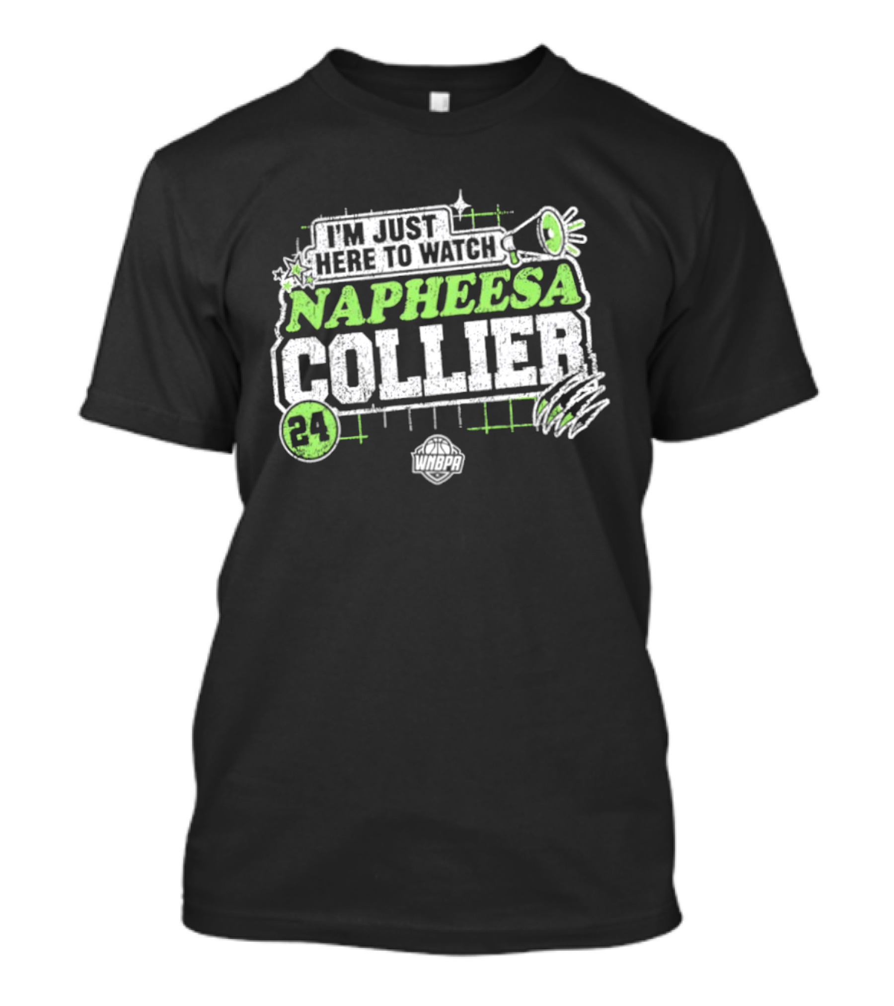 I'm Just Here To Napheesa Collier 24 Minnesota Lynx WNBA T-Shirt