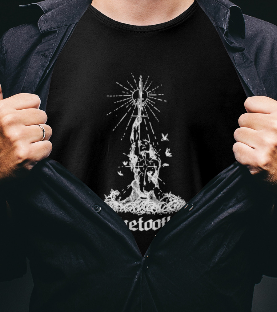 Faetooth Ethereal Sword And Vine Metal Band Doomgaze T-Shirt