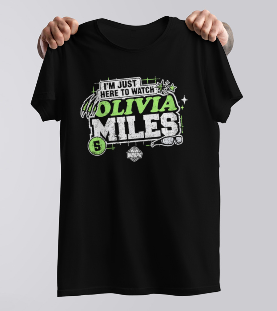 I'm Just Here To Olivia Miles 5 Minnesota Lynx WNBA T-Shirt
