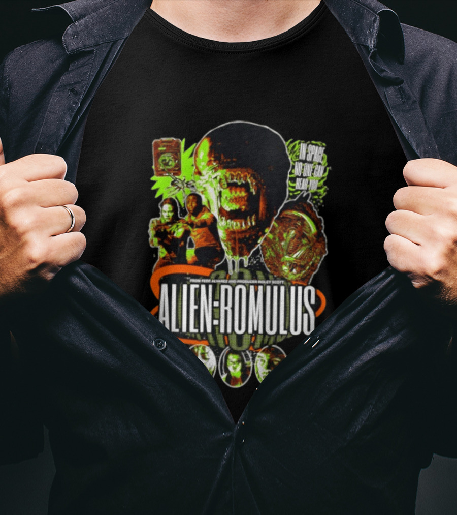 Alien Romulus Horror In Space No One Can Hear You T-Shirt