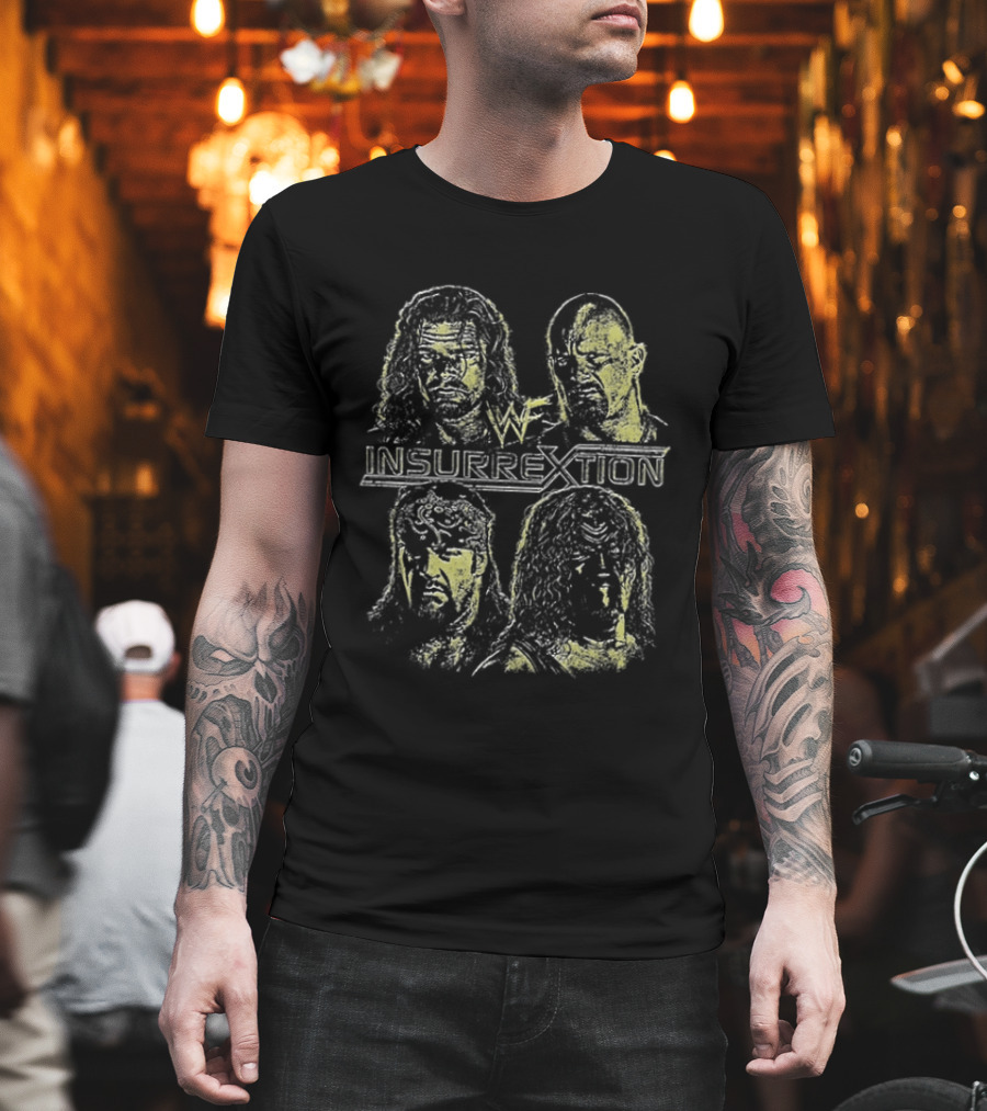 WWE Insurrextion World Wrestling Federation Presents Two Sided Wrestlers Edition T-Shirt