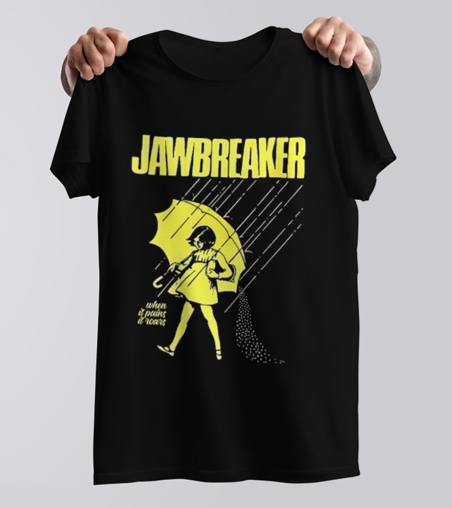 Jawbreaker When It Pains It Roars 2025 Japan Autumn Umbrella Girl T-Shirt