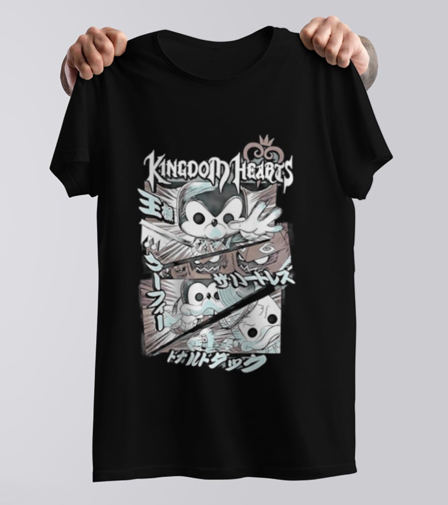 Kingdom Hearts Mickey Mouse Donald Duck Heartless Fantasia Magic Light T-Shirt