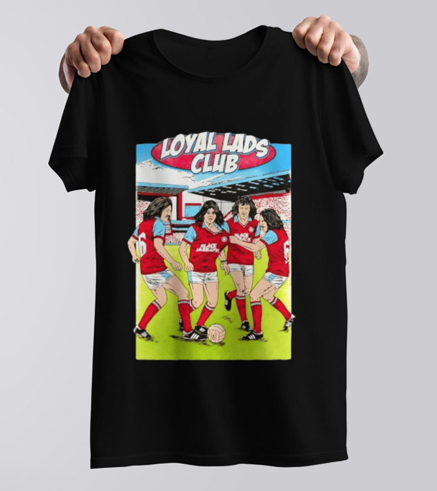 Loyal Lads Club Black Sabbath Heavy Metal Football Team Retro Comic T-Shirt